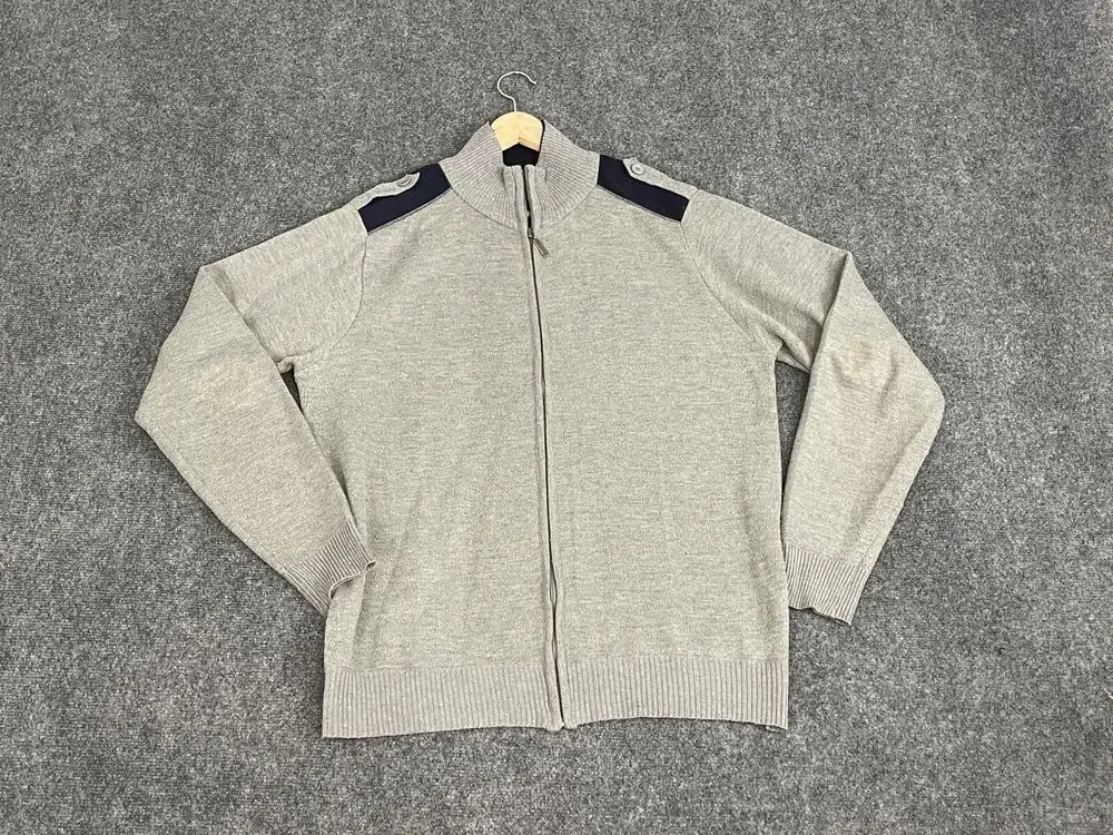 Alberto Cardinali Sweater Mens Extra Large Slim Zip Cardigan Sweatshirt N304